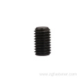Steel set screws with flat point